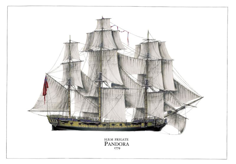 HMS Pandora 1779 by Tony Fernandes